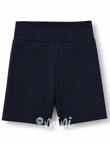 Stretch žebrované kraťásky BLACK