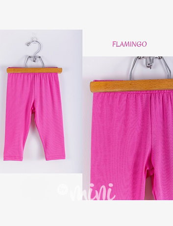 Lily Grey fresh cotton 3/4 legíny FLAMINGO