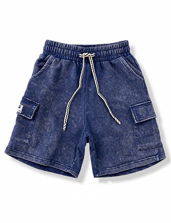 Soft denim baggy kapsáčové kraťasy