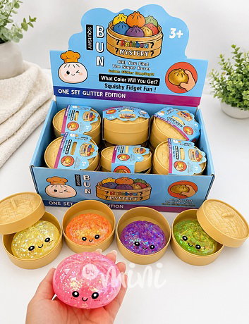 Squishy dumpling memory foam GLITTER