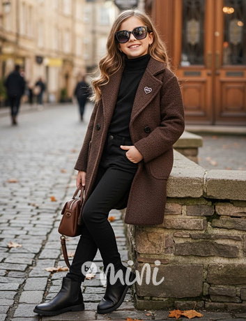 Alpaka kabátek MIU chocolate