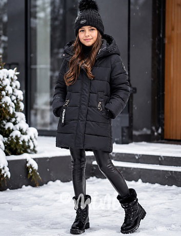 Zimní kabát Fashion černý