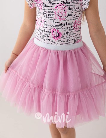 Candy pink maxi tutu sukně Lily Grey
