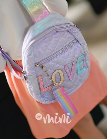 Duhový crossbody batůžek