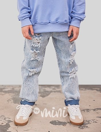 Mash Mnie ripped blue jeans