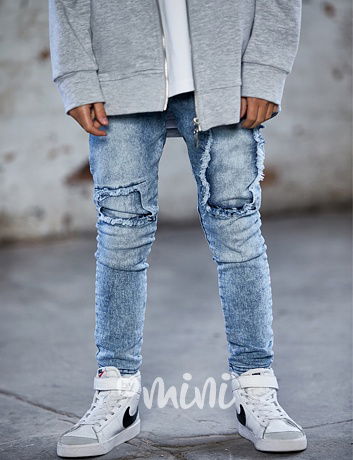 Mash Mnie soft denim jogger blue