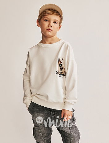 All for kids skate mikina cream