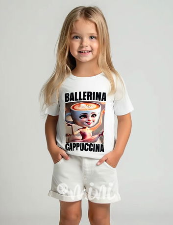 Ballerina Cappuccina triko bílé