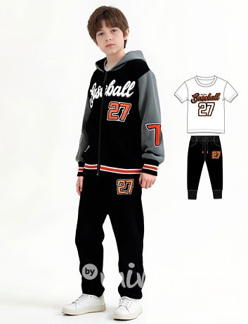 Baseball 3-dílný set black