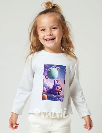 Labubu longsleeve triko UNIVERSE bílé