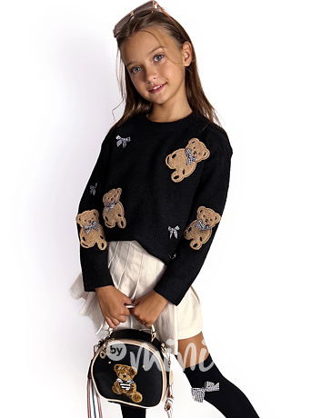 PREMIUM svetřík TEDDY černý