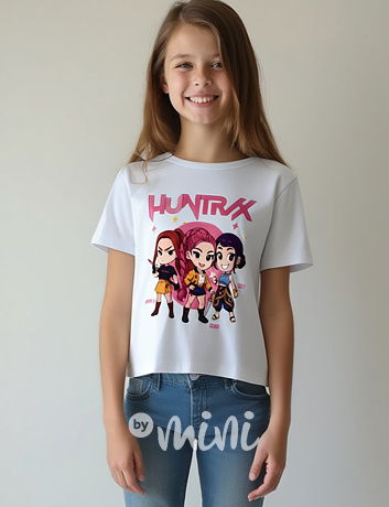 Huntrix triko bílé