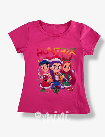 Demon Hunters triko XMAS růžové