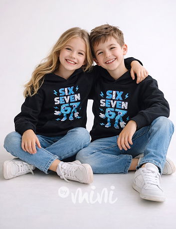 Six Seven mikina černá