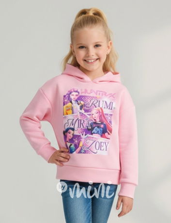 Huntrix hoodie mikina sweet pink