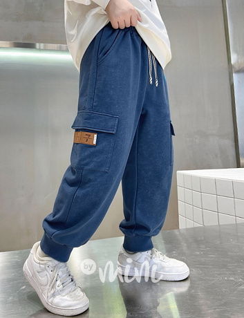 Soft denim baggy kapsáče blue