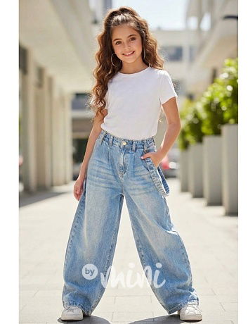 Barrel baggy jeans s laclíkem