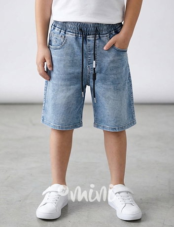 Soft denim kraťasy blue