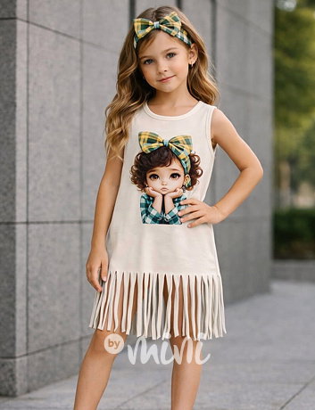 Sweetie letní šaty krémové