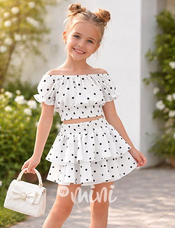 Puntíkatý letní set WHITE