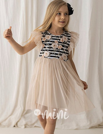 Lily Grey PREMIUM šaty s tylem Rose
