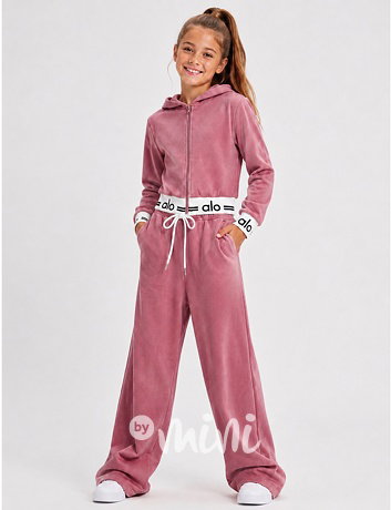 ALO soft velur souprava rose pink