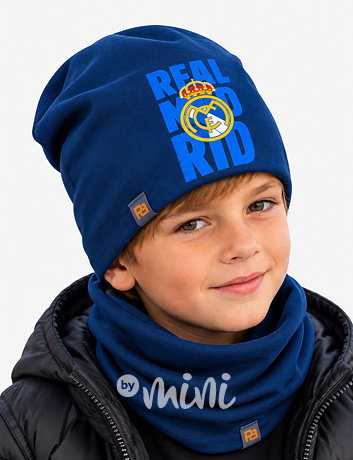 Čepice s nákrčníkem Real Madrid modrá