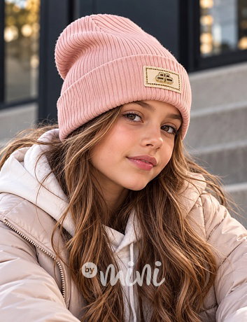 Fashion čepice pudder pink