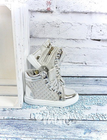Silver sneakers