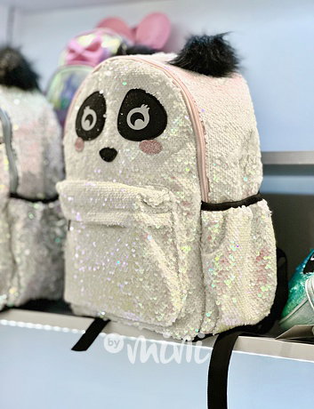 Panda batoh s překlápěcími flitry