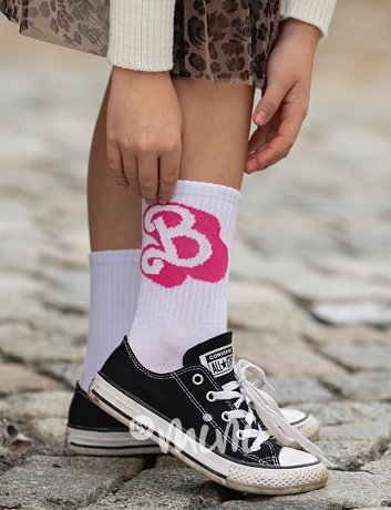 Barbie ponožky bílé
