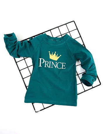 PRINCE triko s dlouhým rukávem smaragd