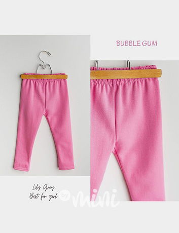 Lily Grey zateplené legíny Bubble gum