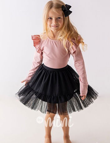 Black maxi tutu sukně Lily Grey