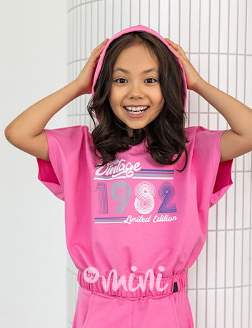 All for kids hoodie blůza vintage pink