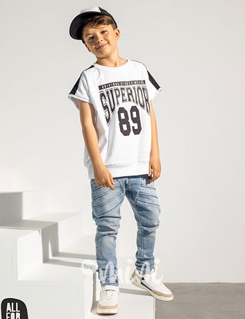 All for kids biker jogger jeansy ice blue
