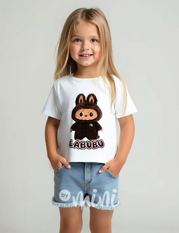 Labubu TOY bílé triko