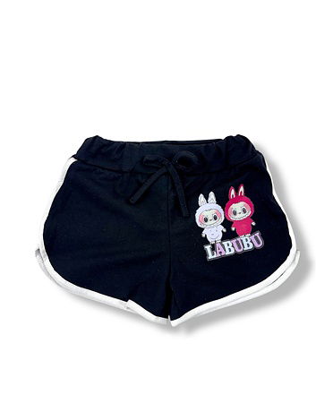 Labubu sporty kraťasy černé