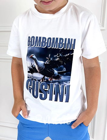 Bombombini gusini triko bílé