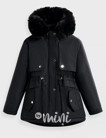 Zimní parka s kožíškem BLACK