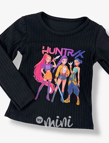 Huntrix teplá černá blůzka