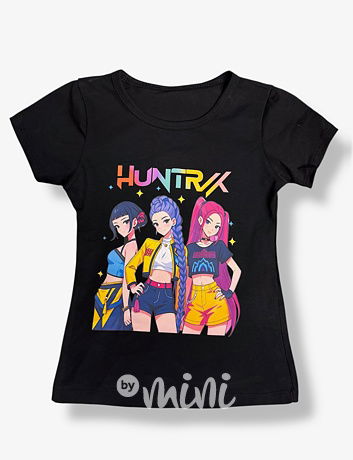 Huntrix GIRLS triko černé
