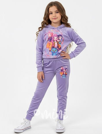 Demon Hunters soft velur souprava MAGIC lila