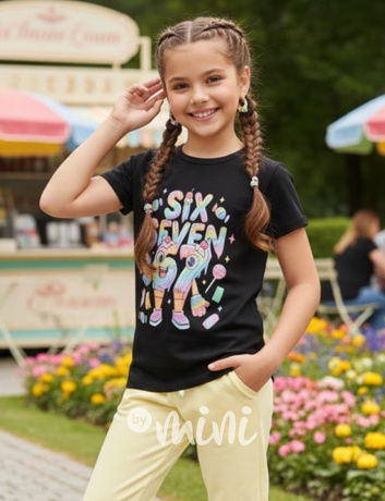 Six Seven triko candy černé