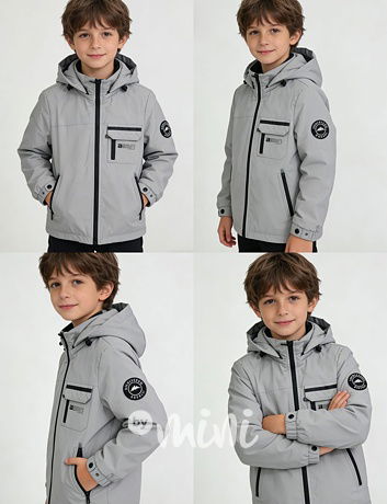 Jarní přechodová sporty bunda stone grey