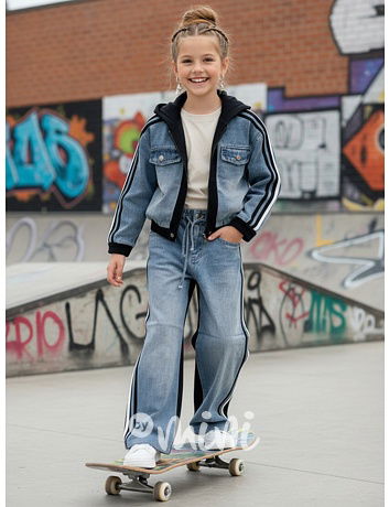 Denim set blue/black