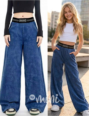 Acid wash blue lounge tepláky