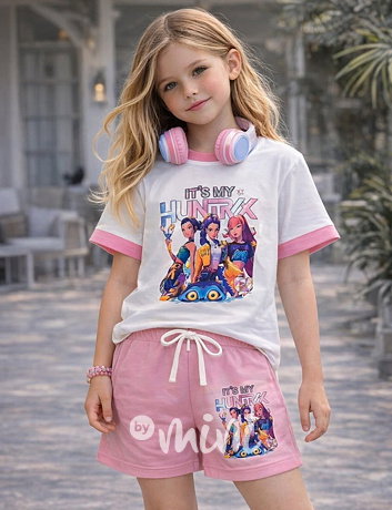 Huntrix letní komplet pink