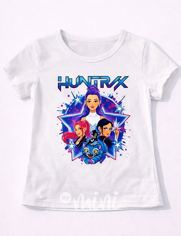 Huntrix triko bílé