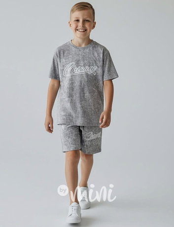 Chicago acid wash set grey